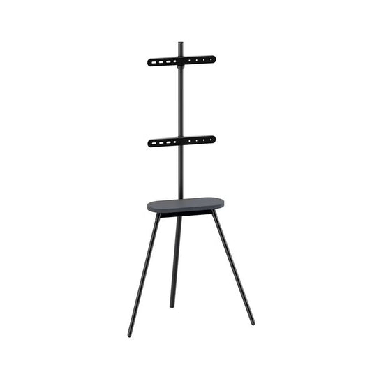 43" to 65" Easel Studio TV Floor Stand with Fabric Shelf