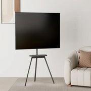 43" to 65" Easel Studio TV Floor Stand with Fabric Shelf