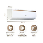 Super General 2 Ton Rotary Split Air Conditioner, SGS249AE