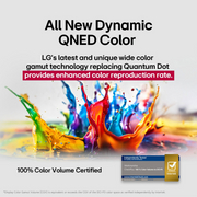 LG 75 inch Smart QNED TV - 4K - 2025, 75QNED82A