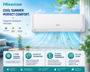 Hisense 1 Ton Inverter Split Air Conditioner, AS-12UW4SYRKC01