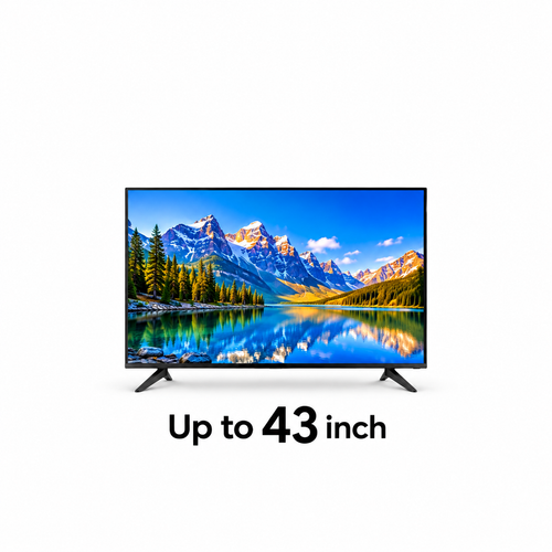 Up to 43" TVs
