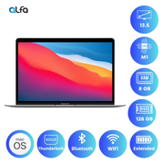 Apple MacBook Air M1 - 8GB RAM, 128GB SSD - Space Gray- 13-inch, 8‑Core CPU