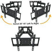 32" to 75” Full Motion Movable LED TV Wall Bracket