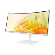 Samsung ViewFinity S6 34 inch Curved UWQHD Monitor - 100Hz - White, S65TC