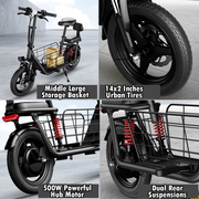Wind Horse Electric Scooter 850W 25-40KM Range 32KM Speed, C3