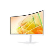 Samsung ViewFinity S6 34 inch Curved UWQHD Monitor - 100Hz - White, S65TC