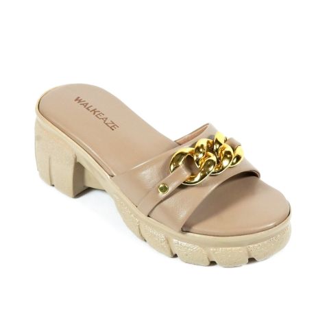 Walkeaze Girls Casual Slippers, Fawn, 700002KS
