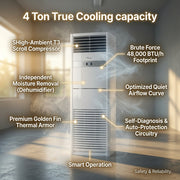 Super General 4 Ton Floor Standing Air Conditioner - SGFS48AE