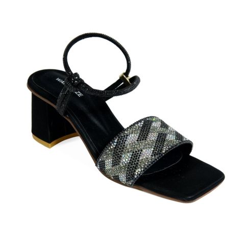 Walkeaze Women Formal Block Heel, Black, 75125S