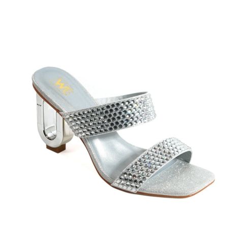 Walkeaze Imported Formal Heel, Silver, 98452S