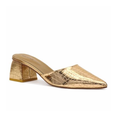 Walkeaze Women Formal Mules, Peach, 62607S