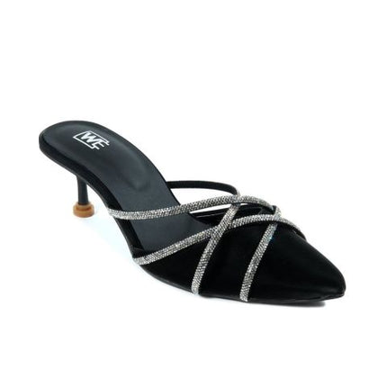 Walkeaze Women Formal Mules, Black, 63051S