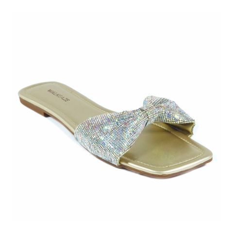 Walkeaze Women Formal Slippers, Golden, 40864S