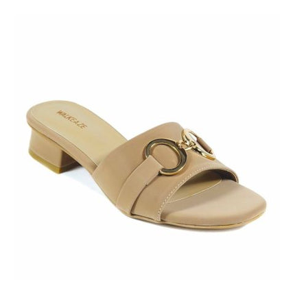 Walkeaze Women Formal Slippers, Fawn, 75123S